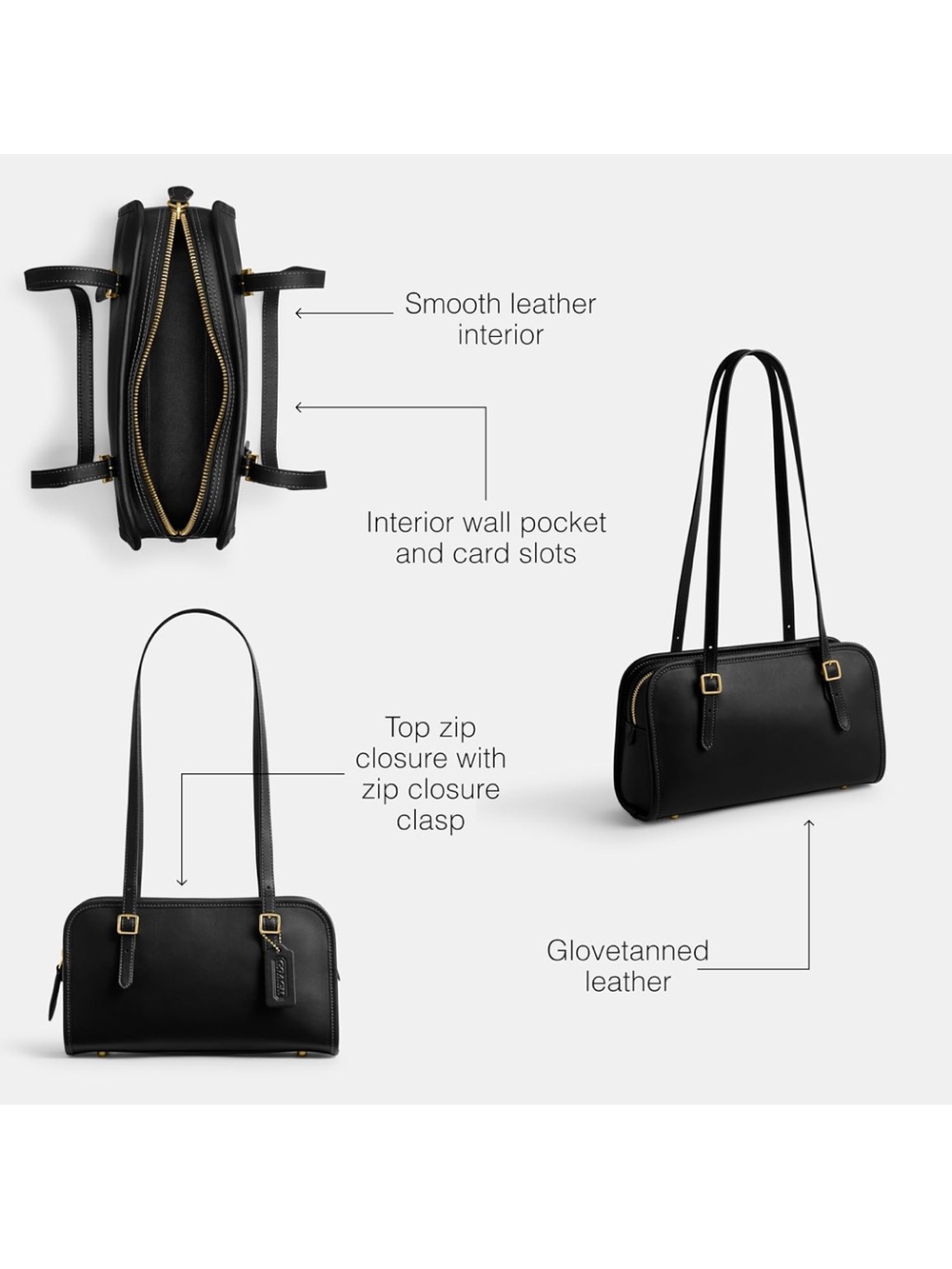 COACH Swing Zip Shoulder Bag - Picture 10 of 11